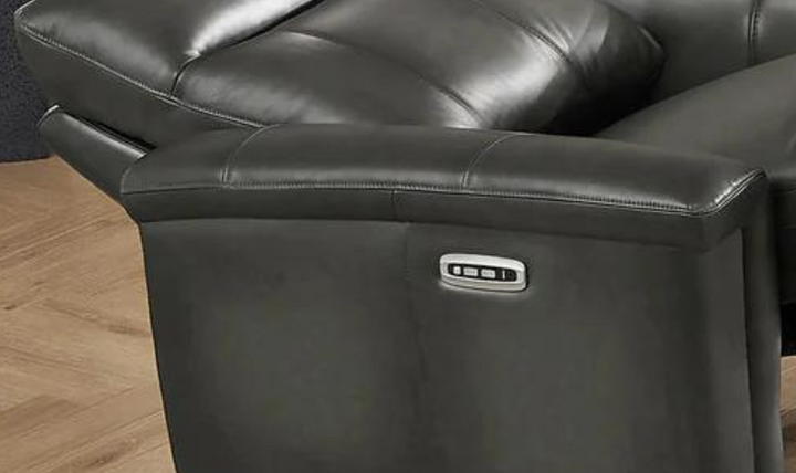 Sherwood Power Headrest Top Grain Leather Zero Gravity Recliner Living Room Set