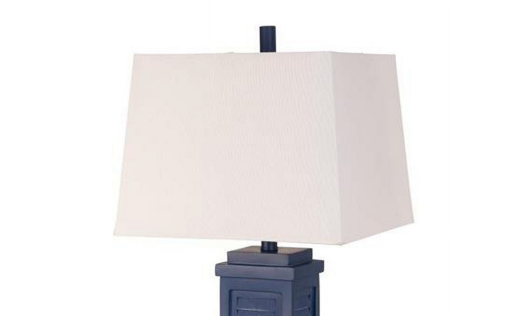 Shutter 32" Polyresin  Coastal Table Lamp w/USB (Set of 2)