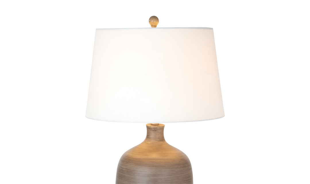 Sierra 28" Grey Brown Tone Poly Table Lamp, (Set of 2)