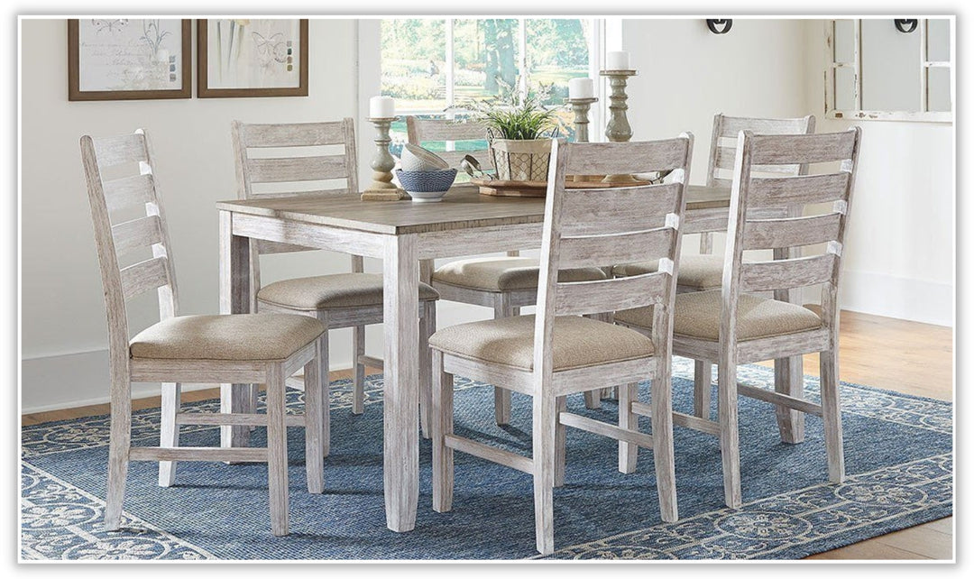 Skempton Dining Room Table and 6 Chairs (Set of 7)-Dining Sets-Leahyco