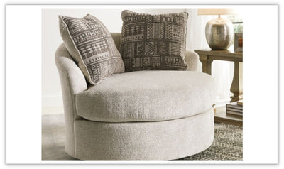 Soletren Swivel Fabric Accent Chair