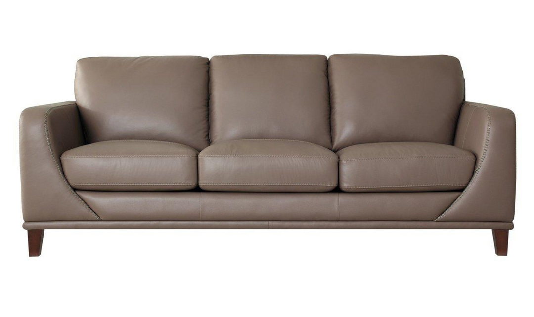 Soma 3-Seater Leather Sofa With Box Seat Cushions-Leahyco