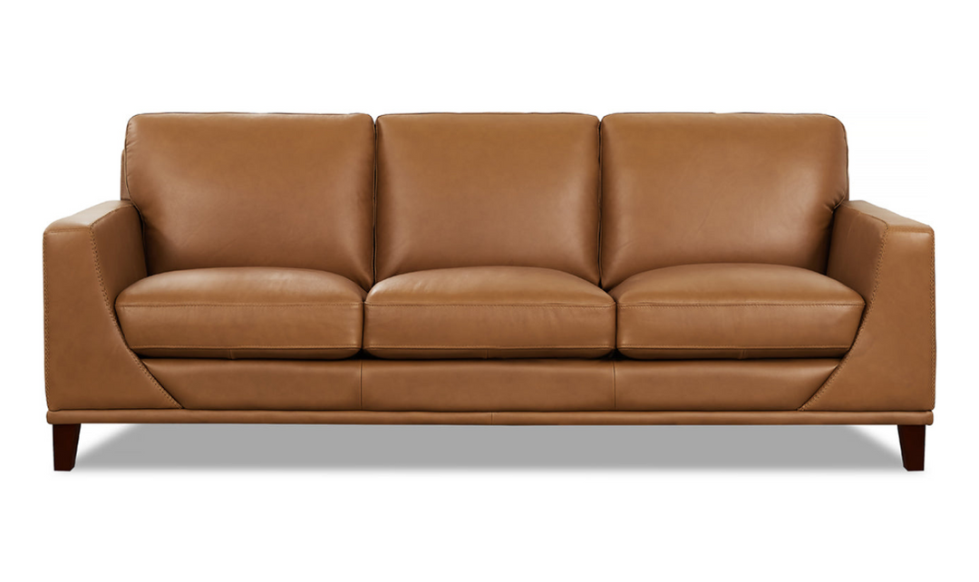 Soma 3-Seater Leather Sofa With Box Seat Cushions-Leahyco