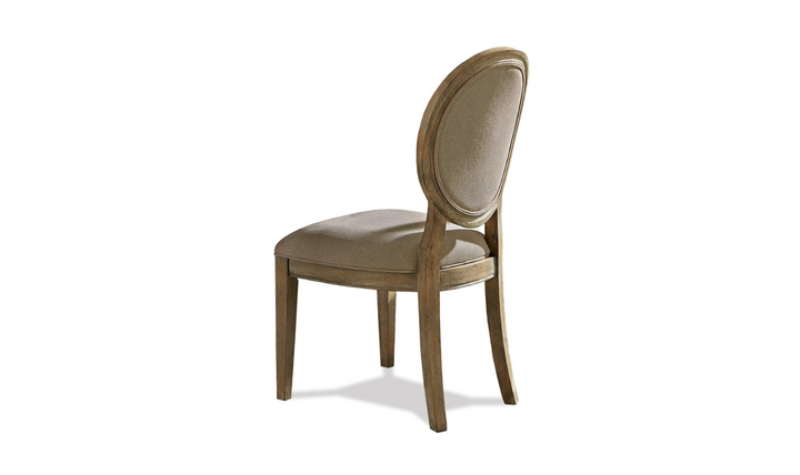 Sonora Rustic Upholstered Oval Side Chair