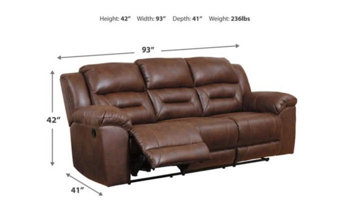 Stoneland Power Reclining Leather Living Room Set