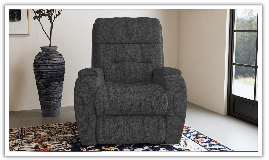 Strait Power Recliner Chair With Power Headrest-jenniferfurniture