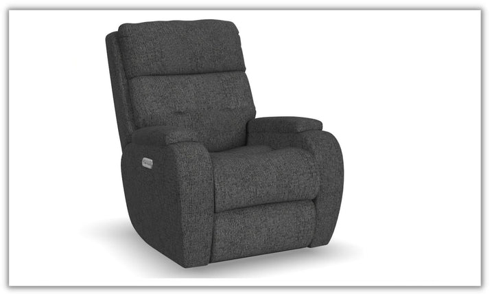 Flexsteel Strait Power Recliner Chair with Power Headrest