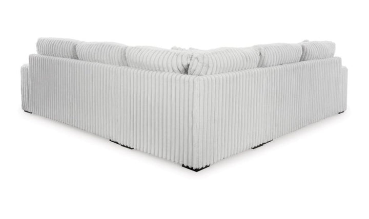 Stupendous L-Shaped Fabric Sectional Sofa with Removable Cushions