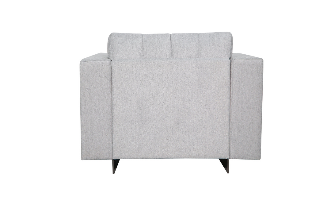 Gio Italia Talento 2 Pieces Living Room Set in Light Gray (Sofa + Chair)