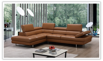 Buy Temps Calme Leather Sectional Sofa with Tufted SeatBuy Temps Calme Leather Sectional Sofa with Tufted Seat