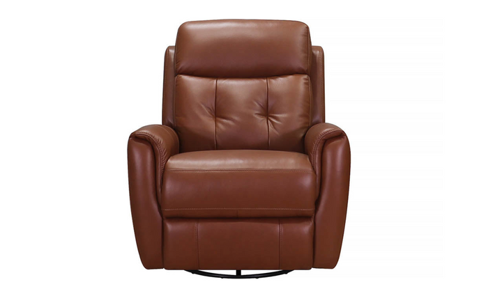 Torino Leather Swivel Rocker Recliner with Power Headrest