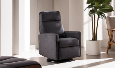 Luonto Track Fabric Recliner Chair with Adjustable Headrest