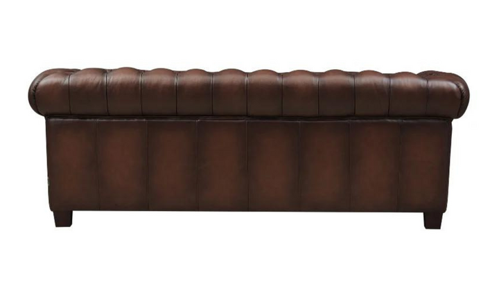 Versailles 2-Seater Leather Sofa With Rolled Arms-Leahyco