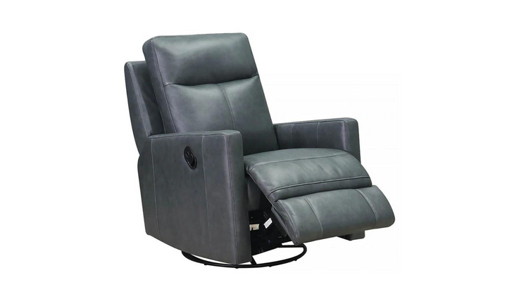 Vienna Manual Swivel Rocker Leather Recliner Chair