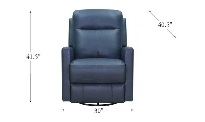 Vienna Manual Swivel Rocker Leather Recliner Chair