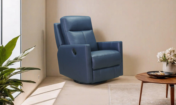 Vienna Power Swivel Rocker Leather Recliner Chair