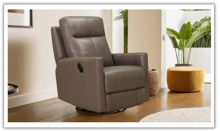 Vienna Power Swivel Rocker Leather Recliner Chair