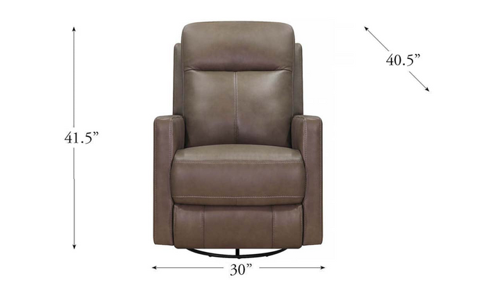 Vienna Power Swivel Rocker Leather Recliner Chair