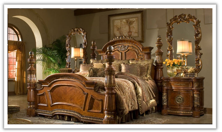 AICO Villa Valencia Low Profile Bedroom Set