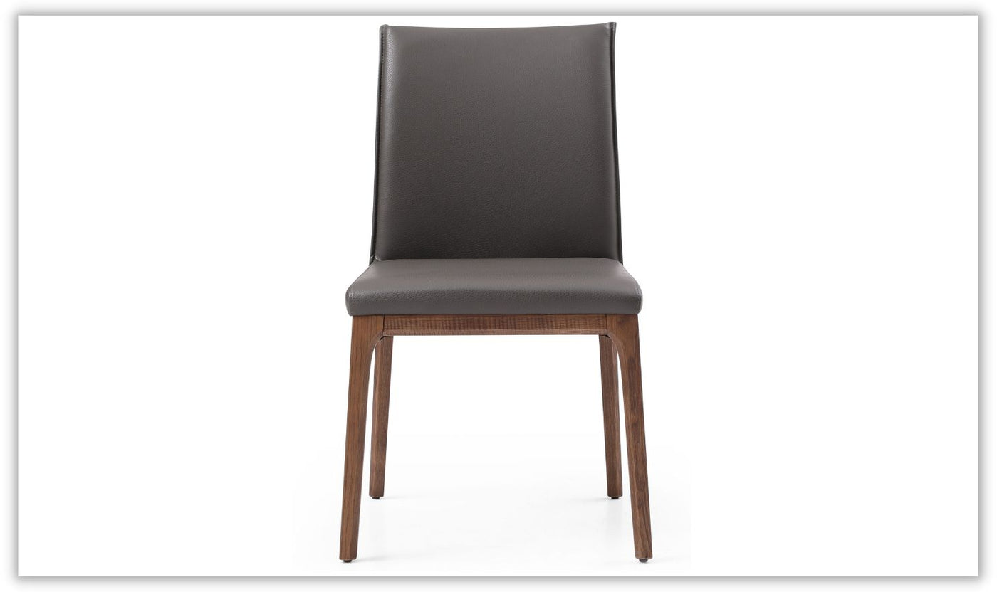 Windsor Modern Leather Upholstered Dining Chair