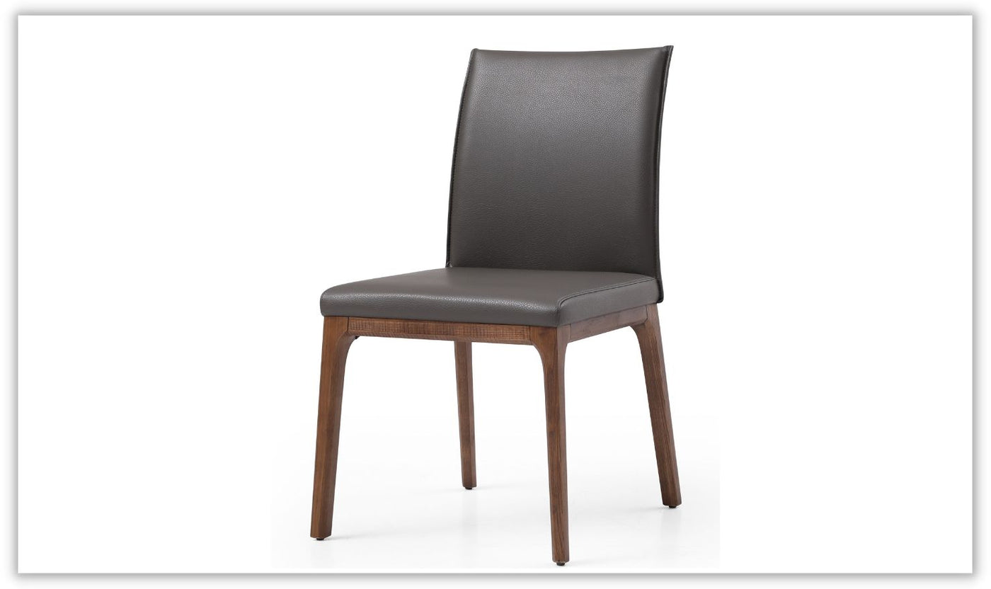 Windsor Modern Leather Upholstered Dining Chair