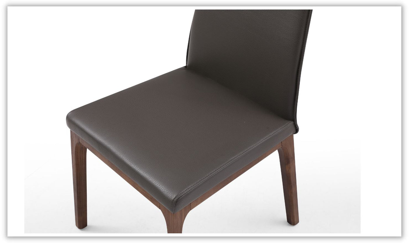 Windsor Modern Leather Upholstered Dining Chair