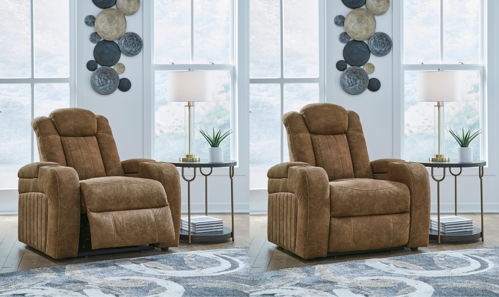 Wolfridge Leather Power Recliner Chair-Leahyco