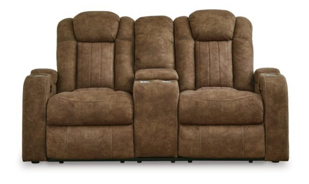 Wolfridge Leather Power Reclining Living Rom Set