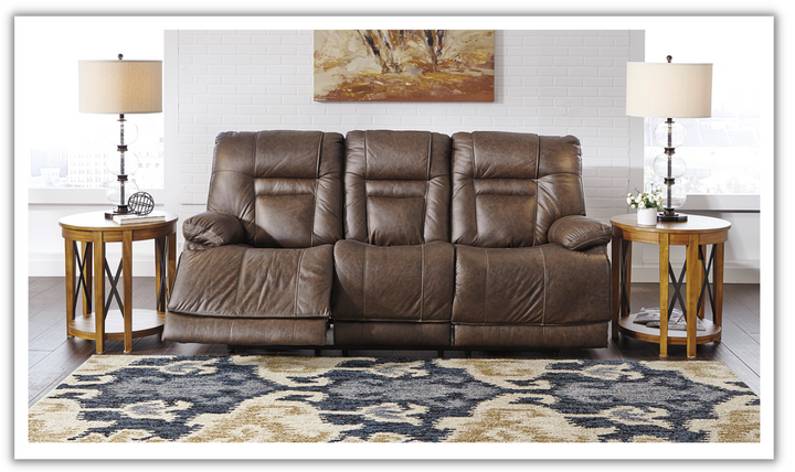 Wurstrow 3 Seater Power Reclining Sofa in Leather