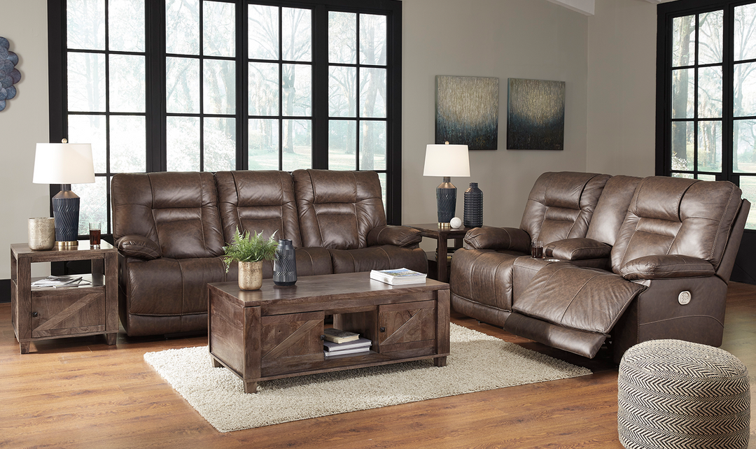 Wurstrow 3 Seater Power Reclining Sofa in Leather