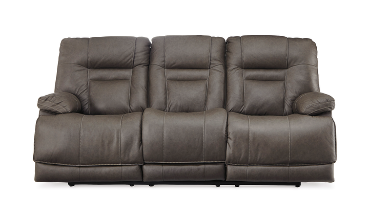 Wurstrow 3 Seater Power Reclining Sofa in Leather