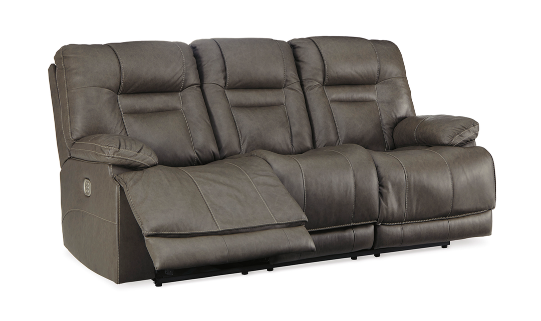 Wurstrow 3 Seater Power Reclining Sofa in Leather