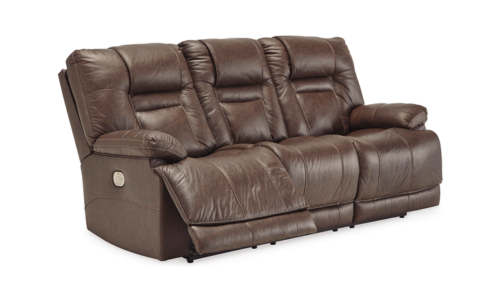 Wurstrow 3 Seater Power Reclining Sofa in Leather