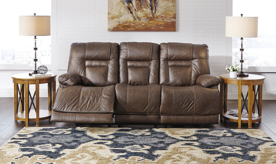 Wurstrow 3 Seater Power Reclining Sofa in Leather