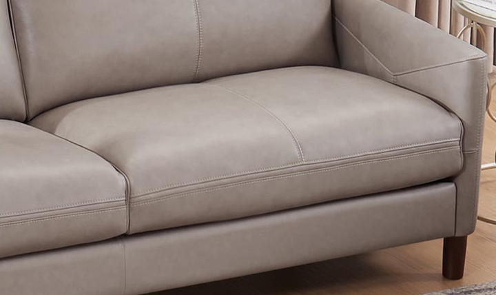 Yorkdale Leather 2-Seater Sofa With Track Arms-Leahyco