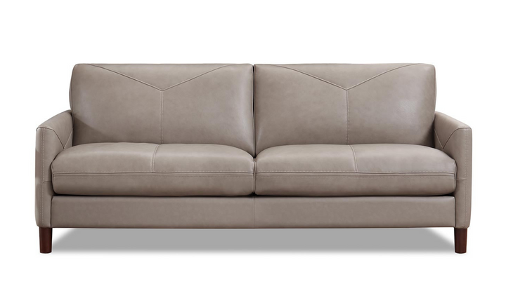 Yorkdale Leather 2-Seater Sofa With Track Arms-Leahyco