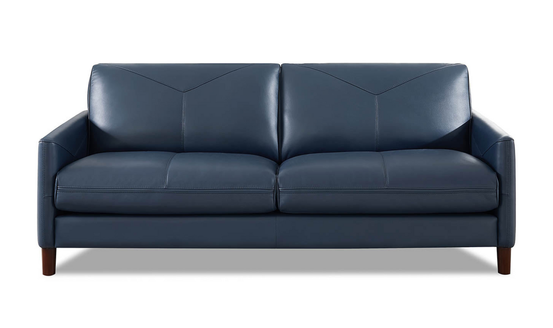 Yorkdale Leather 2-Seater Sofa With Track Arms-Leahyco