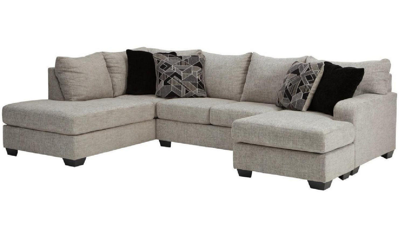 Megginson U-shaped Fabric Sectional with Chaise