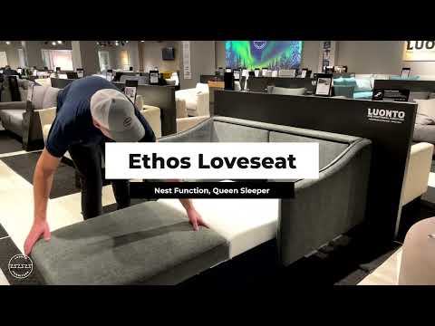 Luonto Ethos Dual Motion Fabric Sleeper Sofa with Foam Mattress