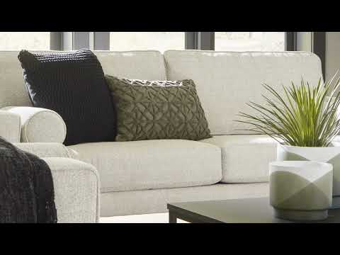 Hazela Fabric Upholstered Loveseat with Track Arm