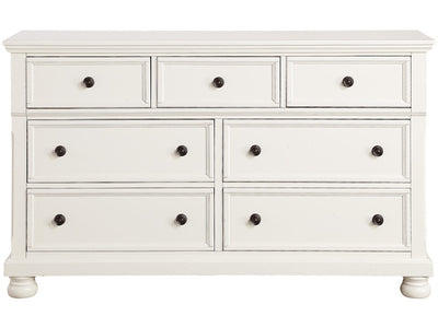 Laurelton 7 Dovetail Drawer Wooden Dresser in White