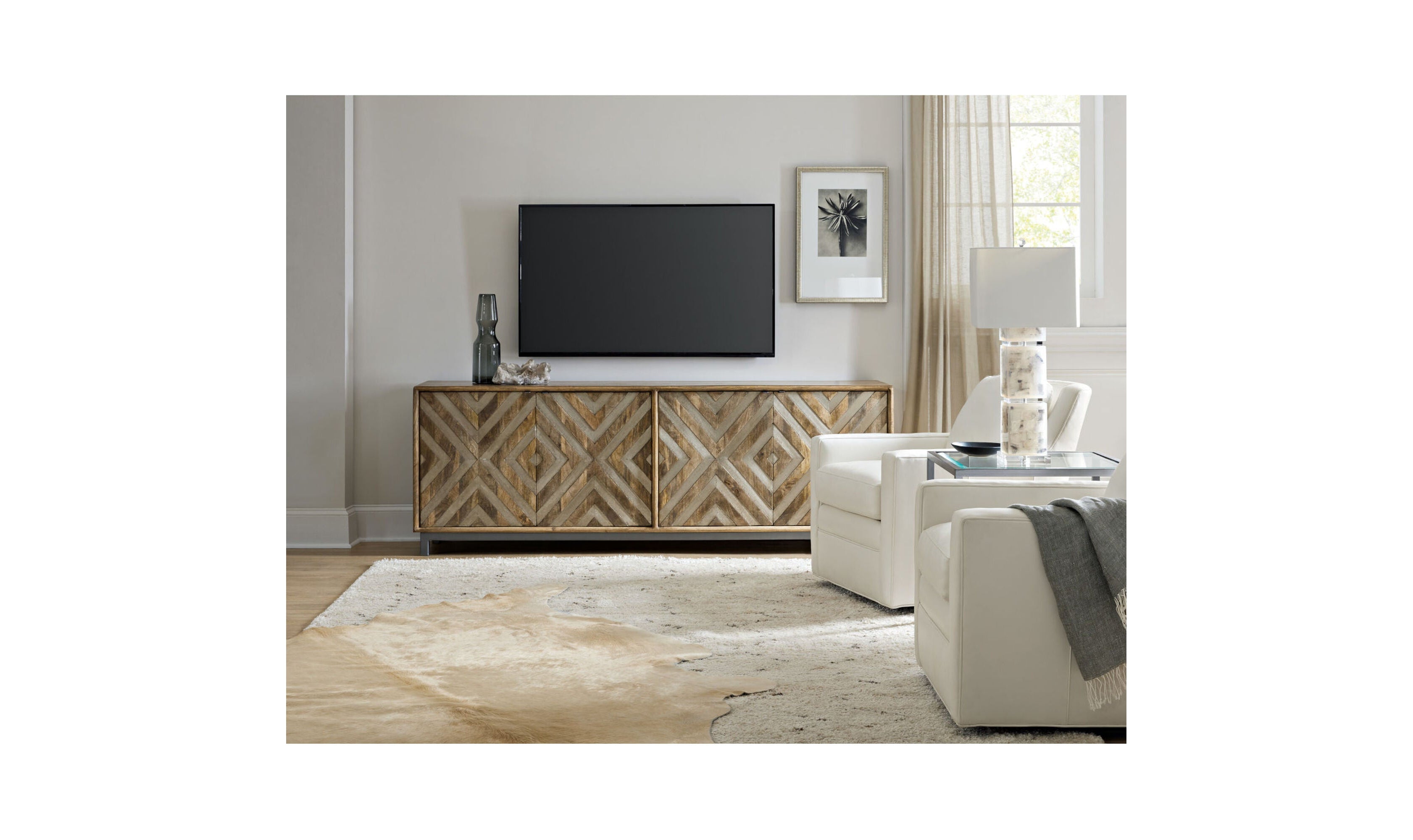 Entertainment Four Door Entertainment Console-Cabinets & Storage-Leahyco