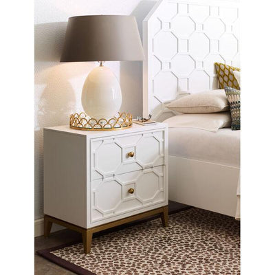 Chelsea by Rachael Ray Night Stand w/Decorative Lattice