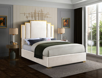 Hugo Velvet Bed-Beds-Leahyco