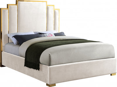 Hugo Velvet Bed-Beds-Leahyco