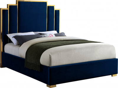 Hugo Velvet Bed-Beds-Leahyco