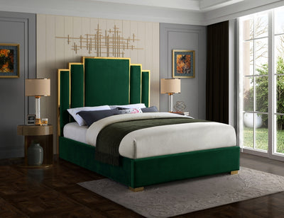 Hugo Velvet Bed-Beds-Leahyco