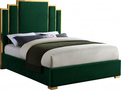 Hugo Velvet Bed-Beds-Leahyco