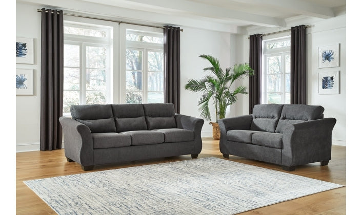 Miravel Fabric Living Room Set with Tapered Arms