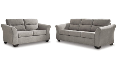 Miravel Fabric Living Room Set with Tapered Arms